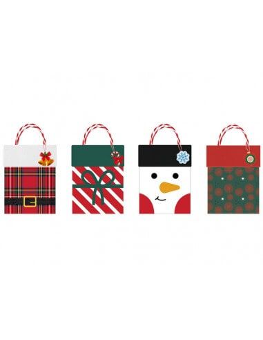 Bolsa Navidad con adorno lana