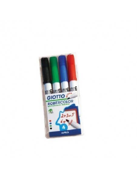 ROBERCOLOR MARCADOR PIZARRA BLANCA PUNTA MEDIA BL.4