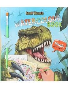 Dino world libro de acuarelas