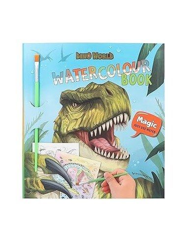 Dino world libro de acuarelas