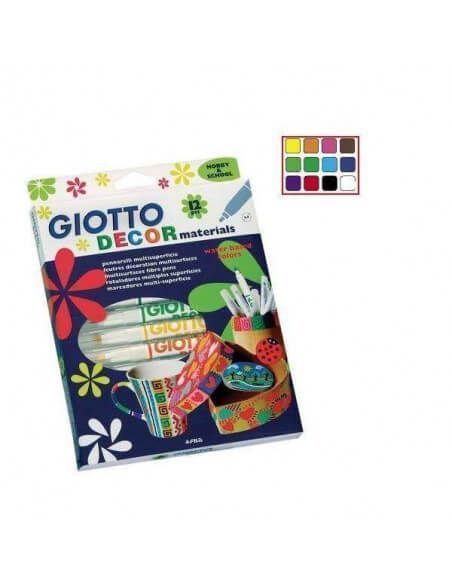 GIOTTO DECOR MATERIALS ROTULADORES ESTUCHE DE 12 UNIDADES