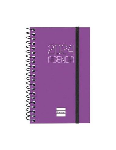 Agenda Espiral Opaque Color Morado...