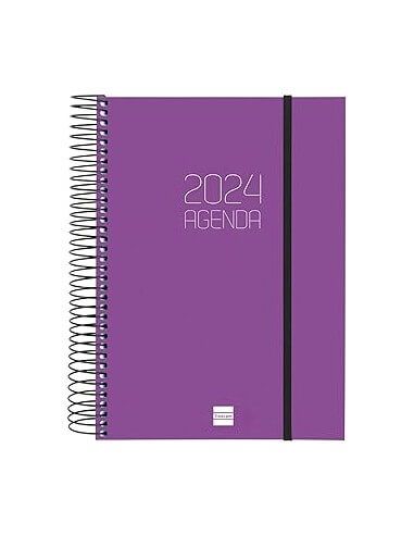 Agenda Espiral Opaque Color Morado...