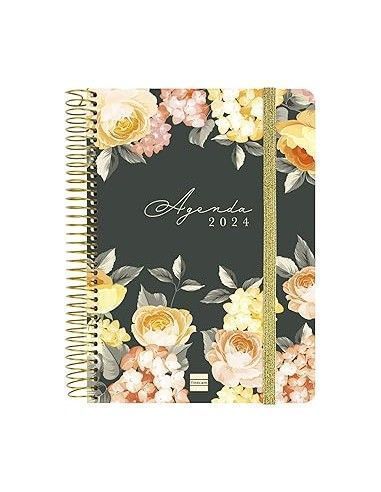 Agenda Espiral Cloe Color Negro 2024...