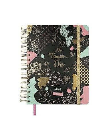 Agenda doble espiral Talkual Oro 2024...