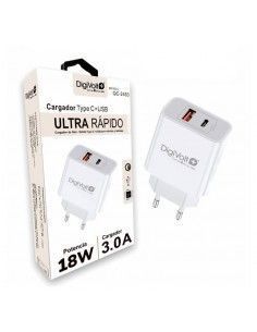 Cargador USB y Tipo-C 18W