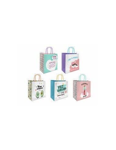 Bolsa celulosa mensajes 35x12x31 cm