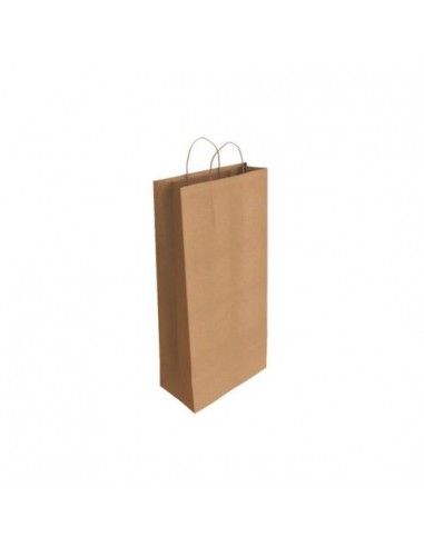 Bolsa papel kraft marron botella...