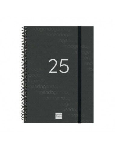 Agenda Espiral Year Color Negro 2025...