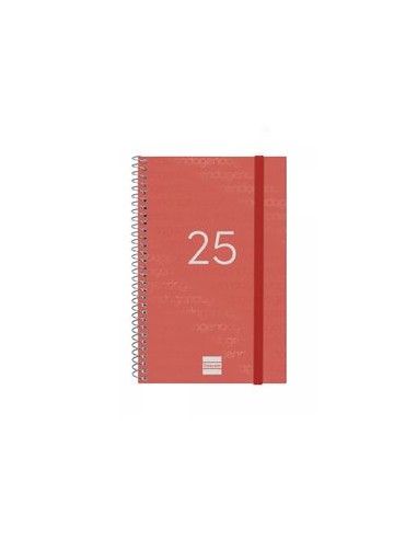 Agenda Espiral Year Color Rojo 2025...