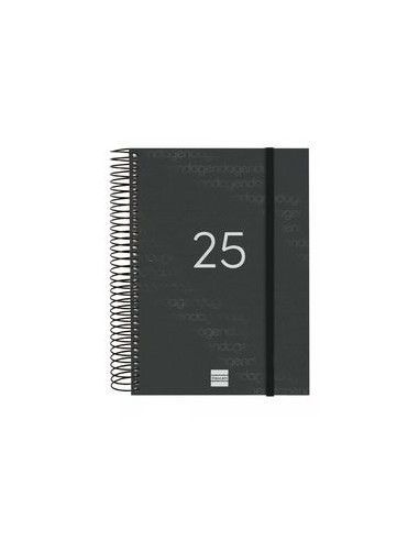 Agenda Espiral Year Color Negro 2025...