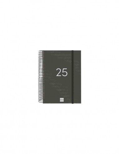 Agenda Espiral Year Color Negro 2025...