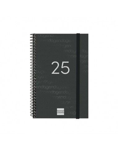 Agenda Espiral Year Color Negro 2025...