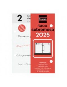 CALENDARIO DE  SOBREMESA 2025
