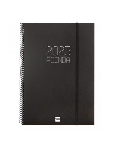 Agenda Espiral Opaque Color Negro...