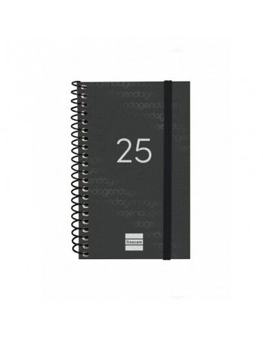 Agenda Espiral Year Color Negro 2025...