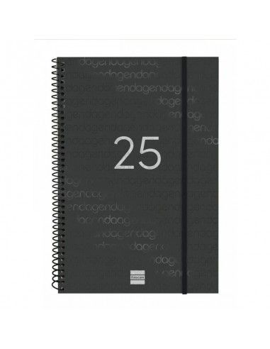 Agenda Espiral Year Color Negro 2025...