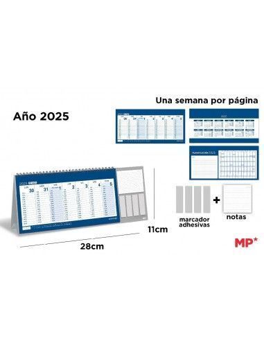 CALENDARIO SOBREMESA 2025 SV 28*11 AZUL