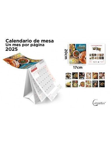 CALENDARIO DE MESA 17 x 20 cm 2025 FOOD
