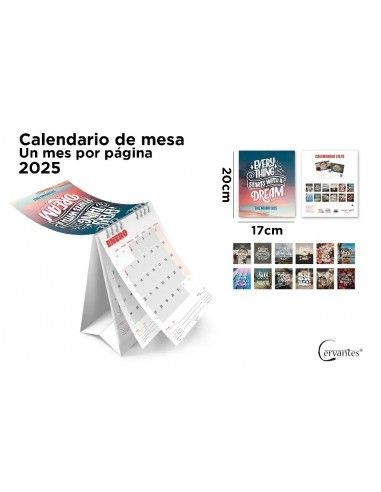 CALENDARIO DE MESA 17 x 20 cm 2025...
