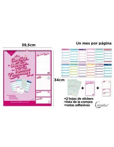 CALENDARIO PLANIFICADOR 2025 ROSA