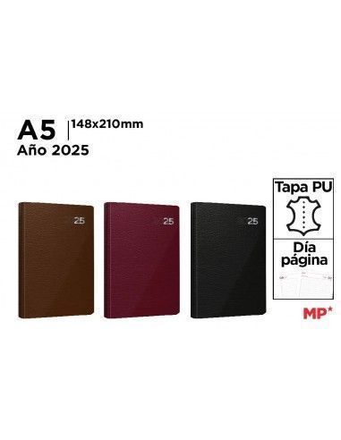 AGENDA 2025 14.8X21CM (MARRÓN,...