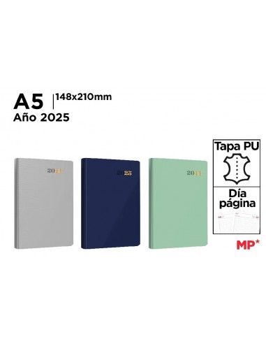 AGENDA 2025 14.8X21CM (GRIS, AZUL O...