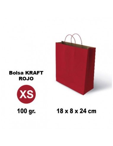 BOLSA CELU 10444 XS 18X8X24 100G ROJO