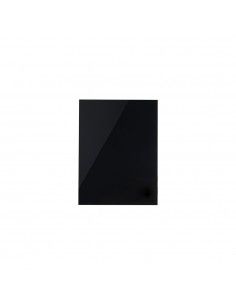 Pizarra cristal magnética 80x60 negra Rocada