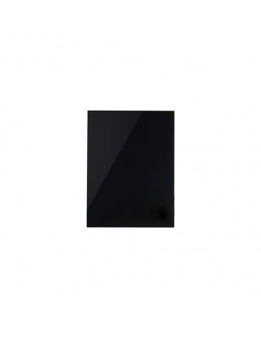 Pizarra cristal magnética 80x60 negra Rocada