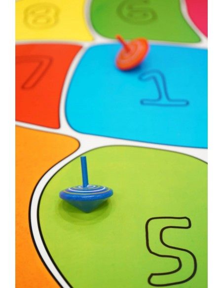 Piezas de colores y números del juego Perinoland Henbea