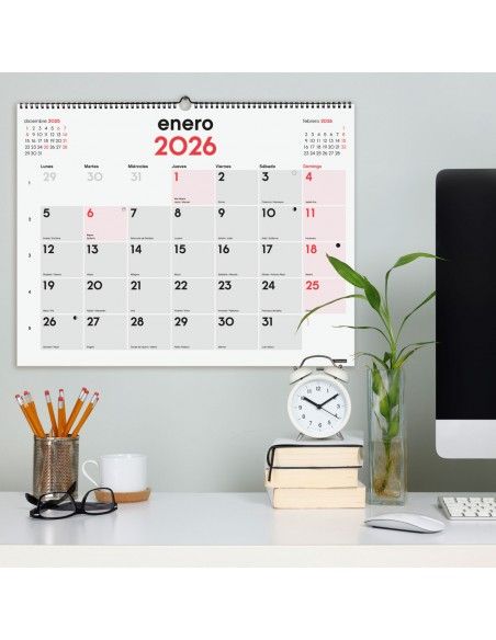 Finocam calendario anual XL 2026 de pared