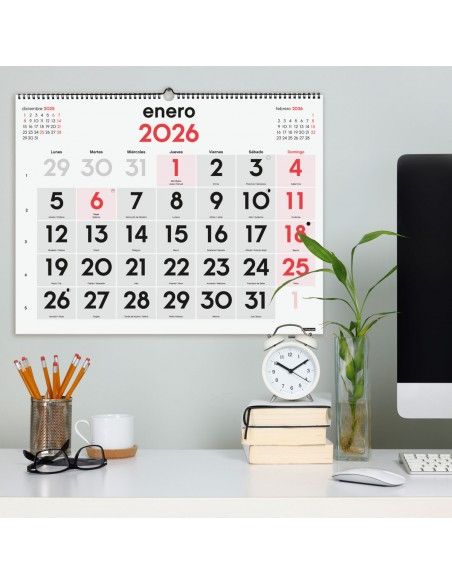 Calendario Finocam 2026 pared formato mixto grande