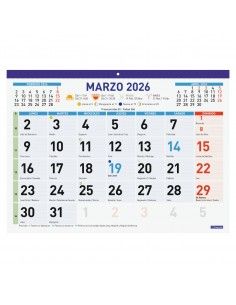 Calendario faldilla mixta F94 Finocam 2026 visión clara 2
