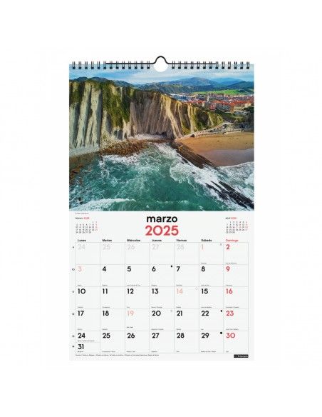 Calendario Finocam 2026 pared anual con espacio para notas
