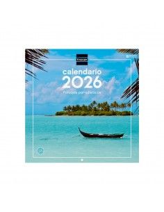 Calendario pared 2026 Finocam paisajes paradisíacos 30x30