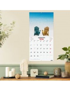 Calendario pared 2026 Finocam paisajes paradisíacos 30x30 2