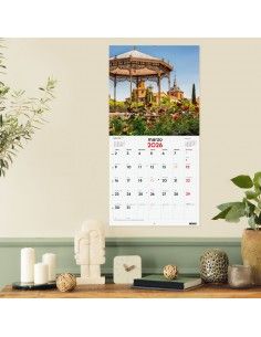 Calendario pared 2026 Finocam ciudades del mundo 30x30 2