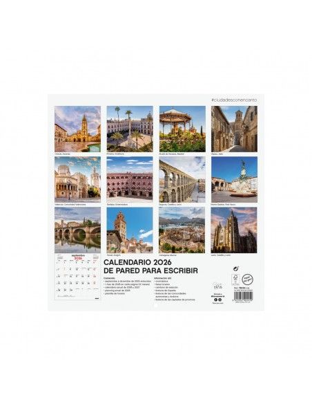 Calendario Finocam 2026 | Pared ciudades del mundo 30x30