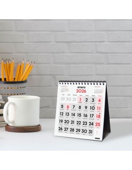 Finocam calendario sobremesa 2026 XS legible y práctico