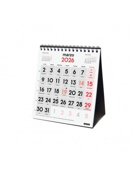 Calendario Finocam 2026 sobremesa XS con números grandes