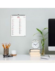 Calendario pared dos columnas M 2026 Finocam 2