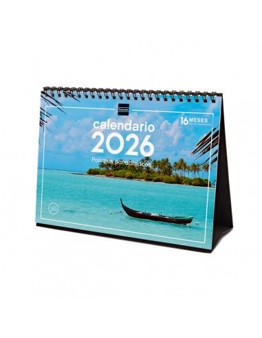 Calendario de sobremesa 2026 paisajes Finocam