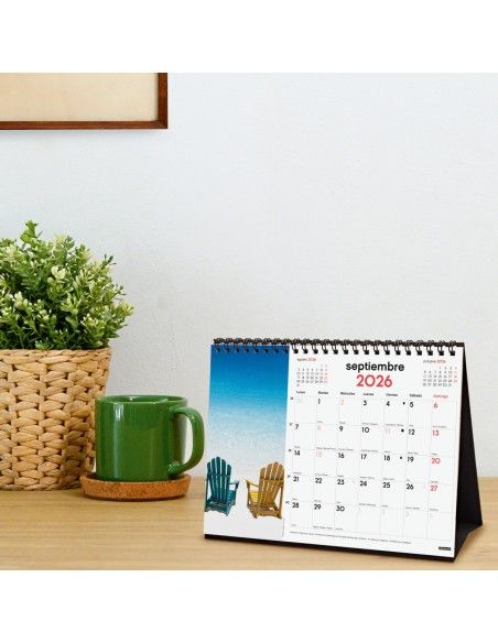 Finocam calendario sobremesa con imágenes de paisajes