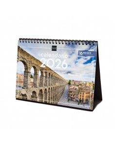 Calendario sobremesa 2026 Finocam con imágenes de ciudades