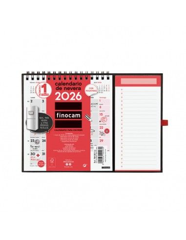 Calendario imán XS Finocam 2026 neutro para escribir