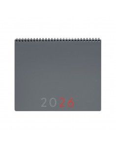 Planificador 2026 color gris Finocam sobremesa