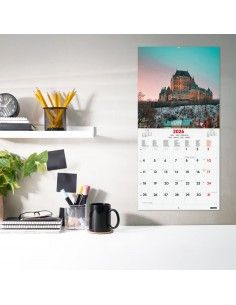 Calendario de pared 2026 Traveling International Finocam 30x30 2