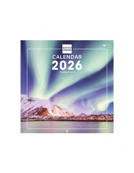 Calendario de pared 30x30 2026 Nature Intl Finocam