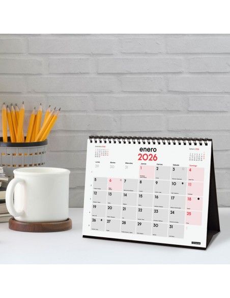 Finocam calendario 2026 sobremesa tamaño S neutro